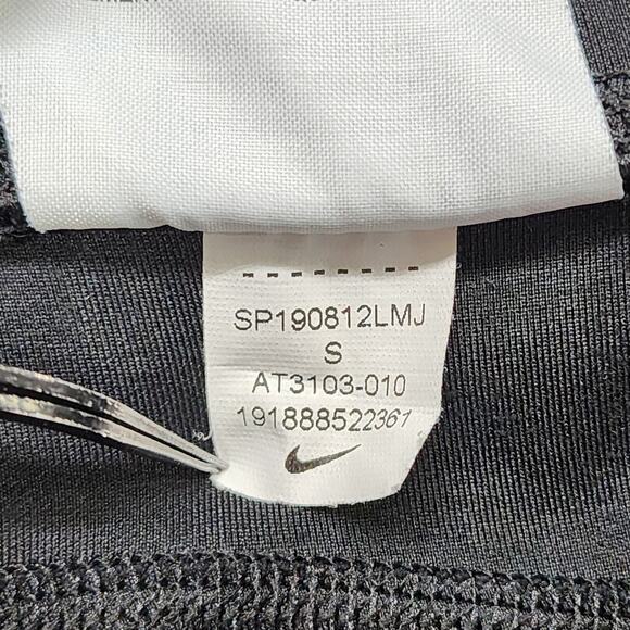 Nike Leggings Womens S Black Mesh Panels Mid-Rise Fast Running Workout Pockets - Picture 9 of 14